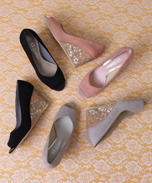 artemis by DIANA(アルテミスバイダイアナ)の「オープントゥウェッジパンプス(パンプス・レディース・グレー/ブラック/オレンジ・23.0cm/23.5cm/25.0cm/22.5cm/24.0cm/24.5cm/22.0cm)」の22枚目の写真