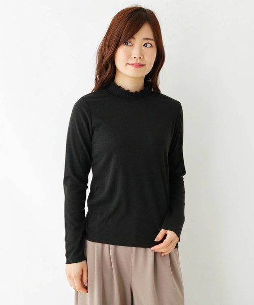 tシャツ ドライテレコハイネックプルオーバー レディース MICA&DEAL /マイカアンドディール】ドライテレコハイネックプル