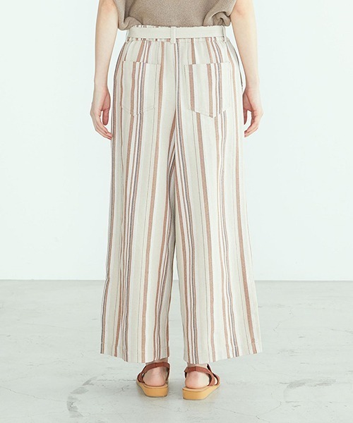 ONIGIRI（オニギリ）の「サイドスリット ワイドパンツ（その他パンツ・レディース・カーキ/オレンジ・SMALL/MEDIUM/LARGE）」の15枚目の写真