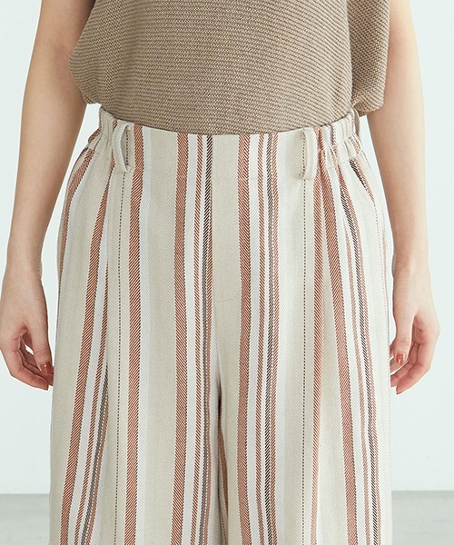 ONIGIRI（オニギリ）の「サイドスリット ワイドパンツ（その他パンツ・レディース・カーキ/オレンジ・SMALL/MEDIUM/LARGE）」の16枚目の写真