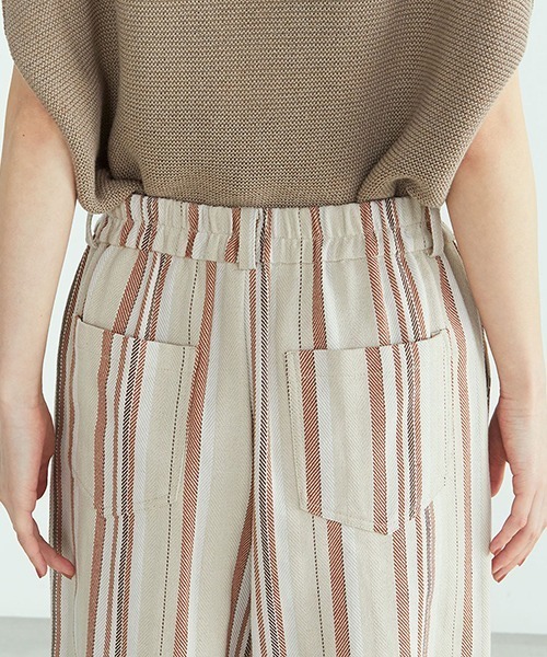 ONIGIRI（オニギリ）の「サイドスリット ワイドパンツ（その他パンツ・レディース・カーキ/オレンジ・SMALL/MEDIUM/LARGE）」の14枚目の写真