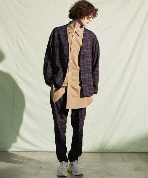 MAISON SPECIAL(メゾンスペシャル)の「《ユニセックスアイテム》プライムオーバーロングシャツコート【MAISON SPECIAL/メゾンスペシャル】(シャツ/ブラウス・メンズ・ブラック/ベージュ/パープル/ブラウン/グリーン・44/46/48)」の13枚目の写真