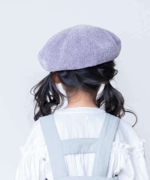 la poche biscuit（ラポシェビスキュイ）の「サーモベレー帽（ハンチング/ベレー帽・キッズ・ベージュ/グレー/ワイン・50/52/54/56）」の6枚目の写真