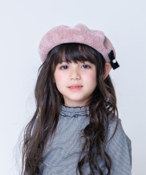 la poche biscuit（ラポシェビスキュイ）の「サーモベレー帽（ハンチング/ベレー帽・キッズ・ベージュ/グレー/ワイン・50/52/54/56）」の7枚目の写真