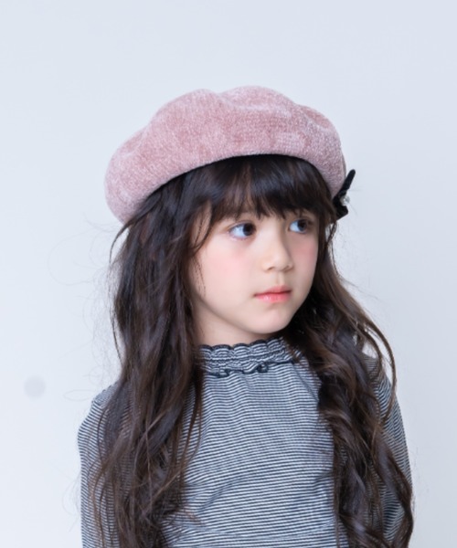 la poche biscuit（ラポシェビスキュイ）の「サーモベレー帽（ハンチング/ベレー帽・キッズ・ベージュ/グレー/ワイン・50/52/54/56）」の8枚目の写真