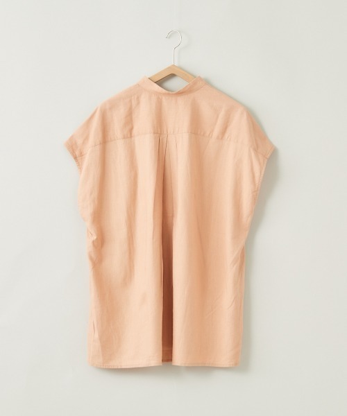 cepo（セポ）の「ＬＩＮＥＮブレンドバンドカラーシャツ（シャツ/ブラウス・レディース・オフホワイト/オレンジ/ネイビー/ブラウン・M）」の17枚目の写真