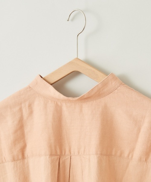 cepo（セポ）の「ＬＩＮＥＮブレンドバンドカラーシャツ（シャツ/ブラウス・レディース・オフホワイト/オレンジ/ネイビー/ブラウン・M）」の18枚目の写真