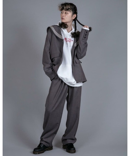 Candy Stripper（キャンディストリッパー）の「W BELT TUCK パンツ（その他パンツ・レディース・ブラック/グレー/イエロー・1/2）」の6枚目の写真