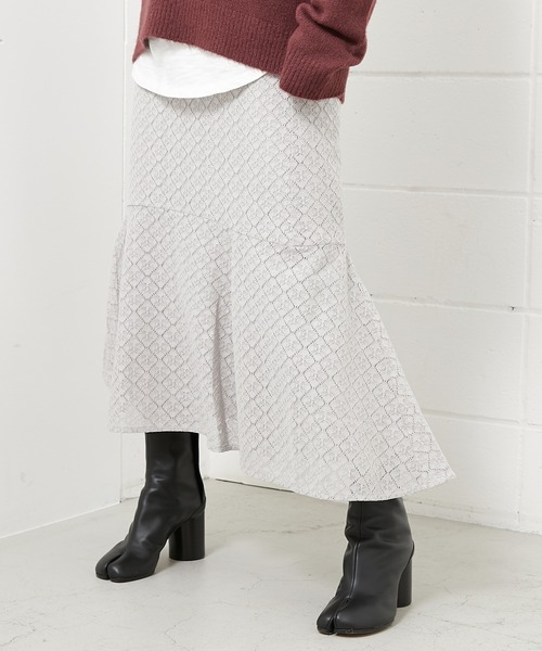 セール 洗濯機で洗える 静電気 軽減効果 セミフレアー レーススカート スカート Azul Encanto アズールエンカント のファッション通販 Zozotown