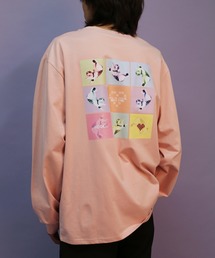 HOOK | 【HOOK -original-】【2020新作】数量限定！ユニセックス・ストリート/激カワ　オリジナルプリント 長袖tシャツ  オーバーサイズ 猫柄(Tシャツ/カットソー)