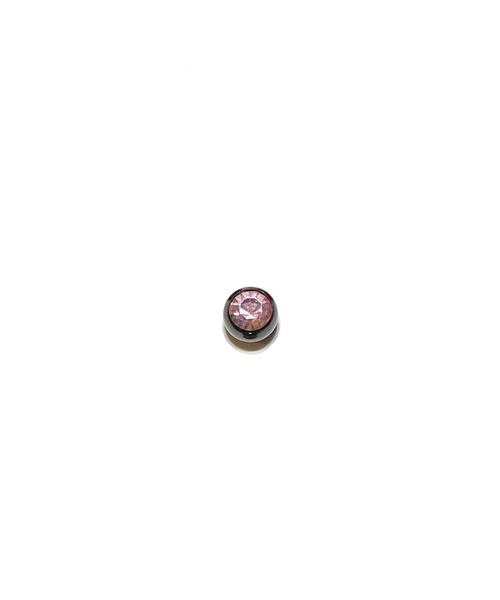 MORPH(モルフ)の「MORPH モルフ スワロフスキーボディピアスキャッチ 14ゲージ 6mm BLACK(ピアス(片耳用)・メンズ・スカイブルー/ブラック/レッド/ブルー/ライトグリーン/エメラルド/クリア/レインボー/ラベンダー/バイオレット/ローズ/ライトピンク・6)」の8枚目の写真