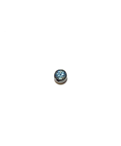 MORPH(モルフ)の「MORPH モルフ スワロフスキーボディピアスキャッチ 14ゲージ 6mm BLACK(ピアス(片耳用)・メンズ・スカイブルー/ブラック/レッド/ブルー/ライトグリーン/エメラルド/クリア/レインボー/ラベンダー/バイオレット/ローズ/ライトピンク・6)」の1枚目の写真