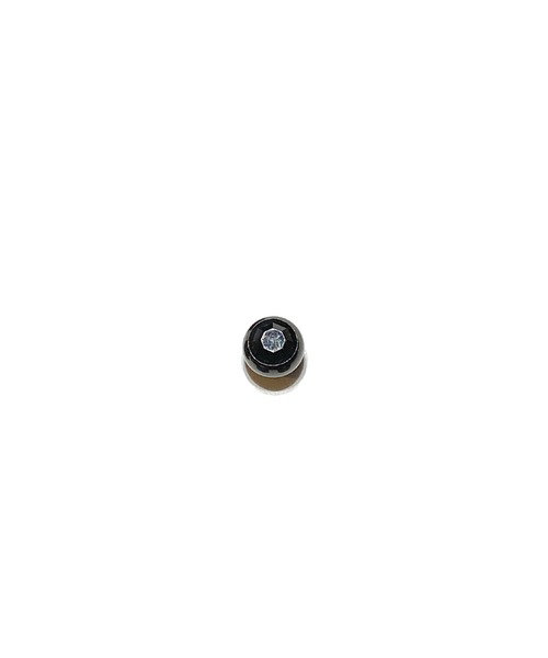 MORPH(モルフ)の「MORPH モルフ スワロフスキーボディピアスキャッチ 14ゲージ 6mm BLACK(ピアス(片耳用)・メンズ・スカイブルー/ブラック/レッド/ブルー/ライトグリーン/エメラルド/クリア/レインボー/ラベンダー/バイオレット/ローズ/ライトピンク・6)」の2枚目の写真