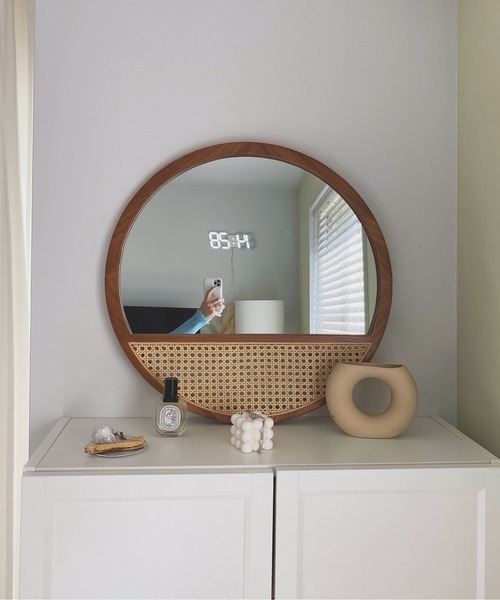 SANSeLF（サンセルフ）の「【SANSeLF】rattan decorative wall mirror sanh4（ミラー）」 WEAR