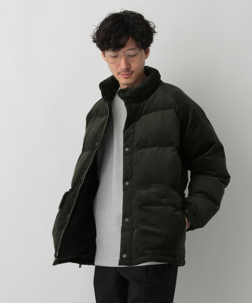  JEANS コーデュロイダウンジャケット　くれまぐエア くれまぐエア着用 コーデュロイジャケット エアージャケット/グレー