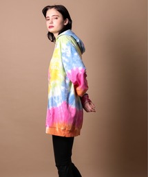 FRANKLIN & MARSHALL/フランクリンマーシャル　Tie dye print brushed back Hoodie / プリント フーディー