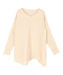 ヤクライクアシンメトリーニット