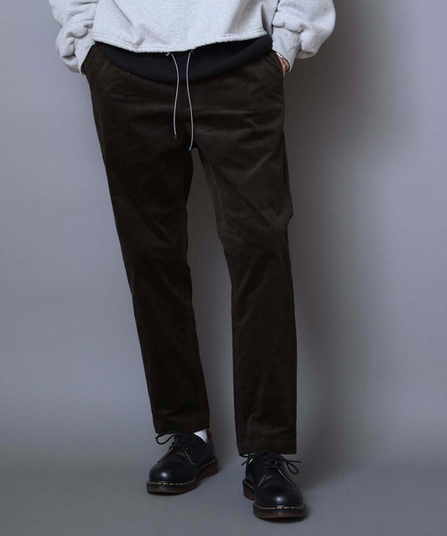 Dickies(ディッキーズ)の「【DICKIES/ディッキーズ】アンカットコールストレッチイージー 0410-7710 ビッグシルエット ジョガーパンツ テーパードシルエット ウエストゴム仕様 タック入り(その他パンツ・メンズ・ブラウン/ブラック/カーキ・X-LARGE/MEDIUM/LARGE)」の1枚目の写真