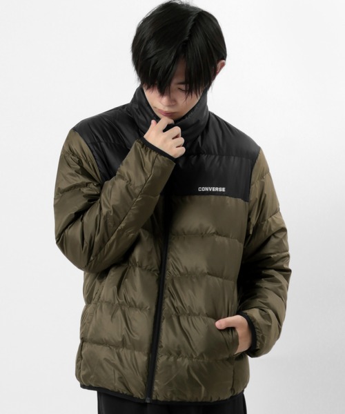 CONVERSE（コンバース）の「【CONVERSE/コンバース】ハイブリットダウンジャケット（ダウンジャケット/コート・メンズ・カーキ/ベージュ/ブラック/ネイビー・XL/L/M）」の10枚目の写真