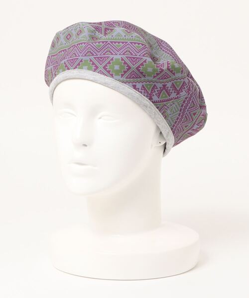 チチカカ(チチカカ)の「リバーシブルスウェットベレー帽(ハンチング/ベレー帽・レディース・ブラック/グレー/ピンク・FREE)」の19枚目の写真