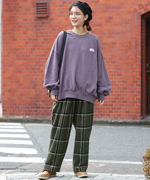 チチカカ(チチカカ)の「リバーシブルスウェットベレー帽(ハンチング/ベレー帽・レディース・ブラック/グレー/ピンク・FREE)」の4枚目の写真