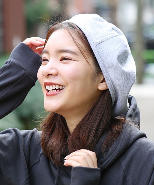 チチカカ(チチカカ)の「リバーシブルスウェットベレー帽(ハンチング/ベレー帽・レディース・ブラック/グレー/ピンク・FREE)」の7枚目の写真