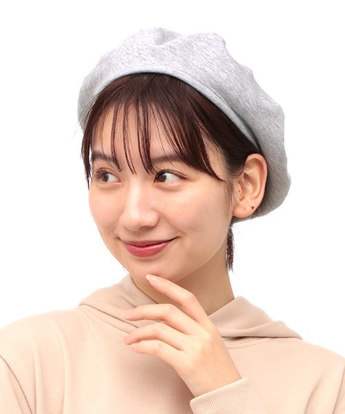 チチカカ(チチカカ)の「リバーシブルスウェットベレー帽(ハンチング/ベレー帽・レディース・ブラック/グレー/ピンク・FREE)」の5枚目の写真