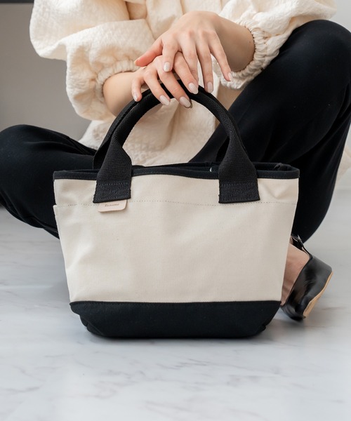 セール】Rename キャンバス レザー タグ 保冷 ミニトートバッグ