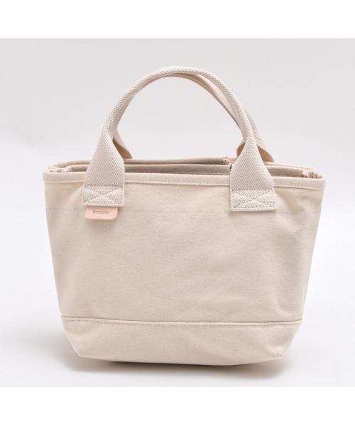 DEVICE（デバイス）の「Rename キャンバス レザー タグ 保冷 ミニトートバッグ（トートバッグ・レディース・ブラック/ナチュラル/ブラック系その他/アイボリー系・FREE）」の5枚目の写真