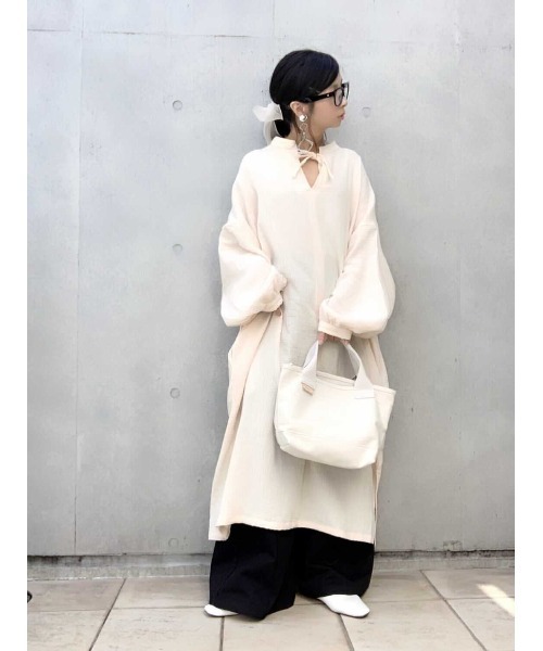 DEVICE（デバイス）の「Rename キャンバス レザー タグ 保冷 ミニトートバッグ（トートバッグ・レディース・ブラック/ナチュラル/ブラック系その他/アイボリー系・FREE）」の14枚目の写真