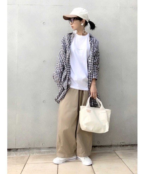 DEVICE（デバイス）の「Rename キャンバス レザー タグ 保冷 ミニトートバッグ（トートバッグ・レディース・ブラック/ナチュラル/ブラック系その他/アイボリー系・FREE）」の16枚目の写真