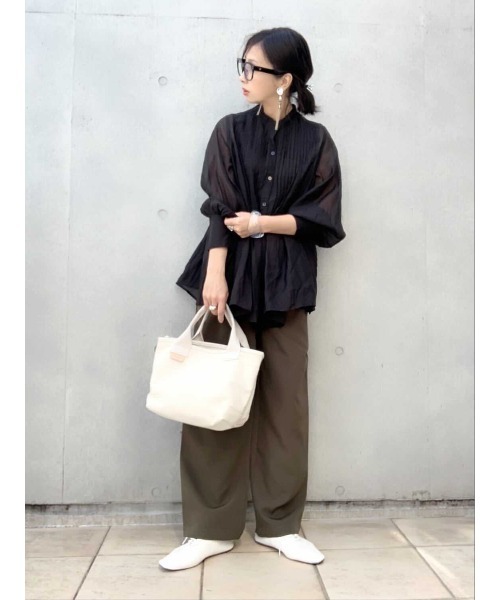 DEVICE（デバイス）の「Rename キャンバス レザー タグ 保冷 ミニトートバッグ（トートバッグ・レディース・ブラック/ナチュラル/ブラック系その他/アイボリー系・FREE）」の10枚目の写真