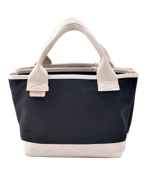 DEVICE（デバイス）の「Rename キャンバス レザー タグ 保冷 ミニトートバッグ（トートバッグ・レディース・ブラック/ナチュラル/ブラック系その他/アイボリー系・FREE）」の17枚目の写真