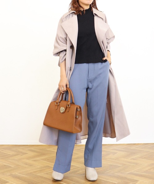 Monocoro toppi（モノコロトッピ）の「バックシフォントレンチコート 21SS（トレンチコート・レディース・ベージュ/ブルー系その他/グレイッシュベージュ・M）」の19枚目の写真