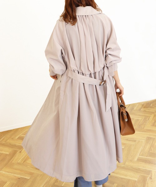 Monocoro toppi（モノコロトッピ）の「バックシフォントレンチコート 21SS（トレンチコート・レディース・ベージュ/ブルー系その他/グレイッシュベージュ・M）」の22枚目の写真