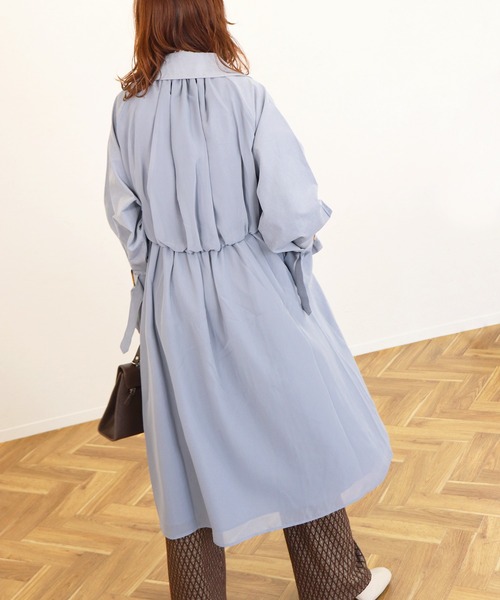 バックシフォントレンチコート 21SS（トレンチコート