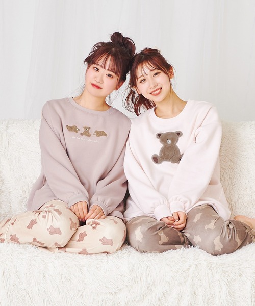 one after another NICE CLAUP(ワンアフターアナザーナイスクラップ)の「アソートくまスウェット(Tシャツ/カットソー・レディース・アイボリー/ベージュ・FREE)」の12枚目の写真