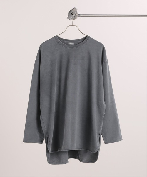 JOURNAL STANDARD relume（ジャーナルスタンダード　レリューム）の「レイヤードスリットロングスリーブTEE（Tシャツ/カットソー・メンズ・ホワイト/ベージュ/グレー/イエロー/ブルー・SMALL/MEDIUM/LARGE）」の3枚目の写真