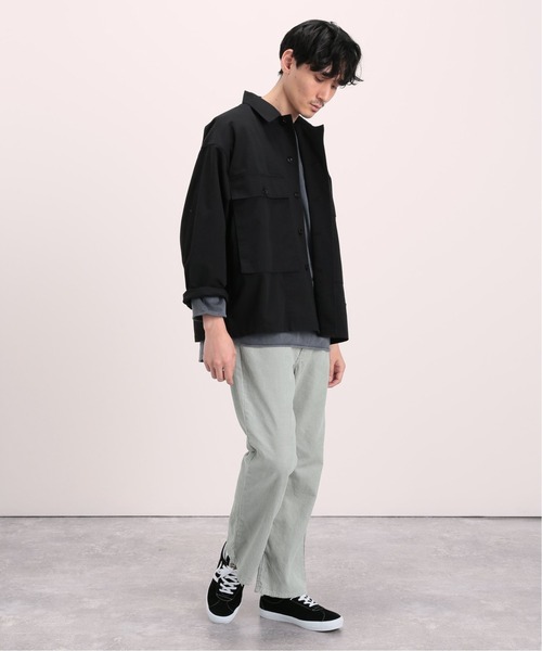 JOURNAL STANDARD relume（ジャーナルスタンダード　レリューム）の「レイヤードスリットロングスリーブTEE（Tシャツ/カットソー・メンズ・ホワイト/ベージュ/グレー/イエロー/ブルー・SMALL/MEDIUM/LARGE）」の7枚目の写真