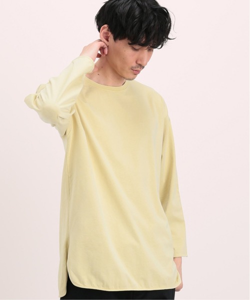 JOURNAL STANDARD relume（ジャーナルスタンダード　レリューム）の「レイヤードスリットロングスリーブTEE（Tシャツ/カットソー・メンズ・ホワイト/ベージュ/グレー/イエロー/ブルー・SMALL/MEDIUM/LARGE）」の12枚目の写真