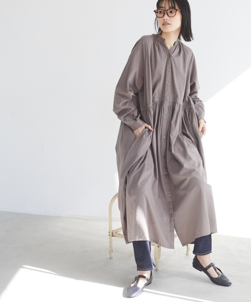 セール フロントボタンギャザーシャツワンピース シャツワンピース Craft Standard Boutique クラフトスタンダードブティック のファッション通販 Zozotown