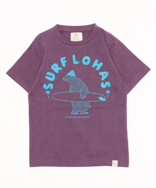 KRIFF MAYER Kid's Collection(クリフメイヤーキッズコレクション)の「【WEB限定】アニマルイラスト半袖T(クマサーファー)(Tシャツ/カットソー・キッズ・パープル/チャコール/ブラウン/オフホワイト・170/130/160/140/150/120)」の4枚目の写真