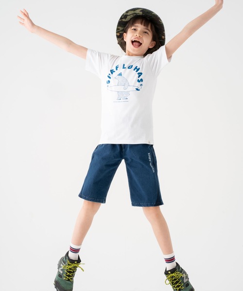 KRIFF MAYER Kid's Collection(クリフメイヤーキッズコレクション)の「【WEB限定】アニマルイラスト半袖T(クマサーファー)(Tシャツ/カットソー・キッズ・パープル/チャコール/ブラウン/オフホワイト・170/130/160/140/150/120)」の7枚目の写真