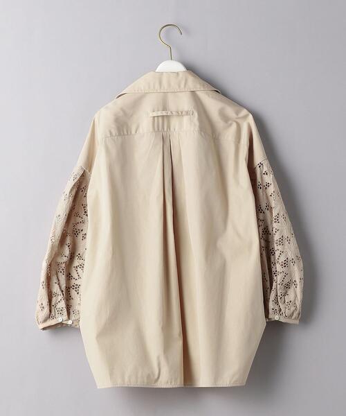 美品♪ティッカ レース パフスリーブブラウス 9分袖 ベージュ F qb2 TICCA（ティッカ）の「別注＜TICCA（ティッカ）＞レース