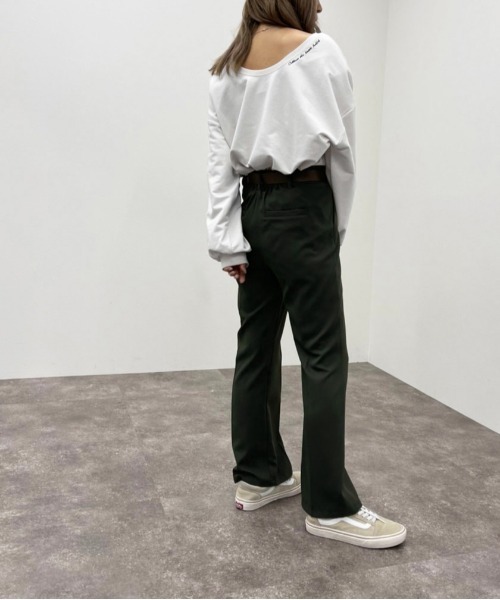 apres jour mignon(アプレジュールミニョン)の「バックUネックトップス【ZOZOTOWN限定アイテム】(Tシャツ/カットソー・レディース・グレイッシュベージュ/ブラック/ダークブルー/アイボリー・フリー/X-LARGE)」の22枚目の写真