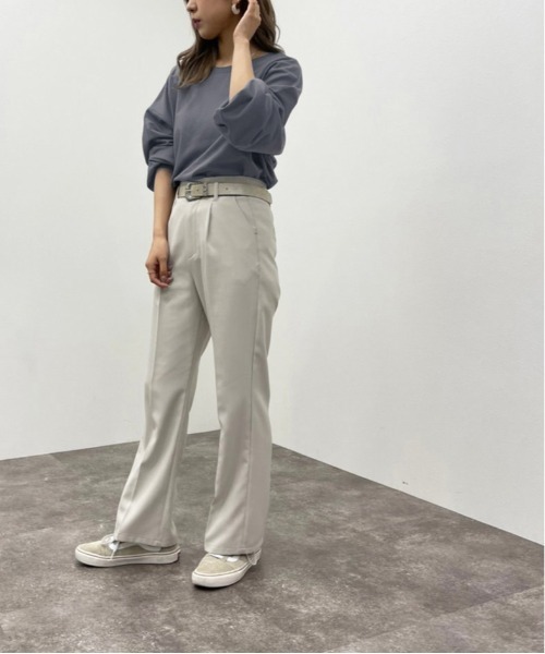 apres jour mignon(アプレジュールミニョン)の「バックUネックトップス【ZOZOTOWN限定アイテム】(Tシャツ/カットソー・レディース・グレイッシュベージュ/ブラック/ダークブルー/アイボリー・フリー/X-LARGE)」の9枚目の写真