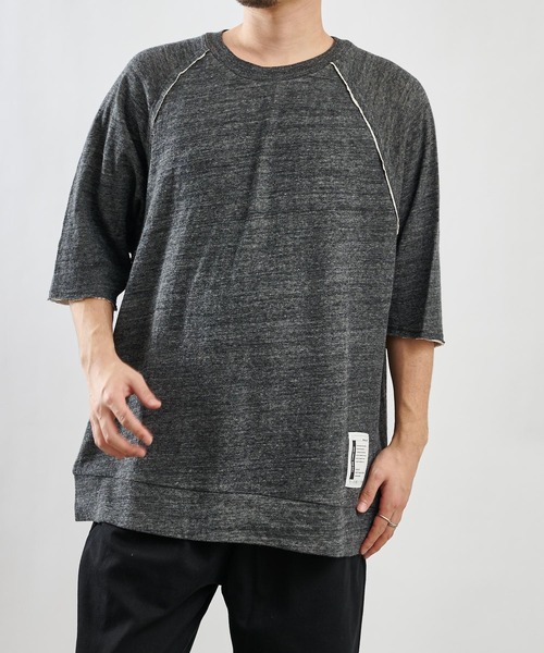 COLONY 2139(コロニートゥーワンスリーナイン)の「【MEN'S】粗挽き接結ラグラン半袖プルオーバー/ルームウェア (セットアップ可)(ルームウェア/パジャマ・メンズ・チャコールグレー/グレー・MEDIUM/LARGE)」の15枚目の写真