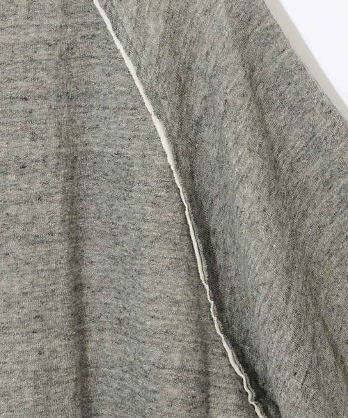 COLONY 2139(コロニートゥーワンスリーナイン)の「【MEN'S】粗挽き接結ラグラン半袖プルオーバー/ルームウェア (セットアップ可)(ルームウェア/パジャマ・メンズ・チャコールグレー/グレー・MEDIUM/LARGE)」の6枚目の写真