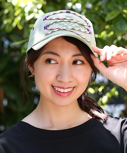 チチカカ（チチカカ）の「パラコードアレンジジェットキャップ（キャップ・レディース・ベージュ/ネイビー/グリーン・FREE）」の3枚目の写真