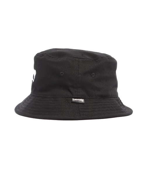 THRASHER（スラッシャー）の「THRASHER/スラッシャー GE14 THRASHER 21TH-H04K キッズ バケットハット ブランドロゴ 刺繍（ハット・キッズ・ベージュ/ブラック・ONE SIZE）」の5枚目の写真